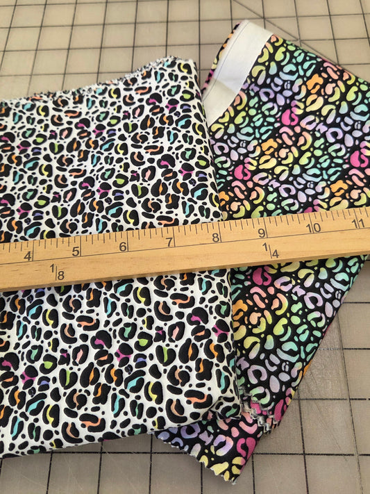 Online Quilting Cotton Bundle: 2 yards of Dear Stella Animal Print Multi-Color Cotton Woven-2 Looks as pictured