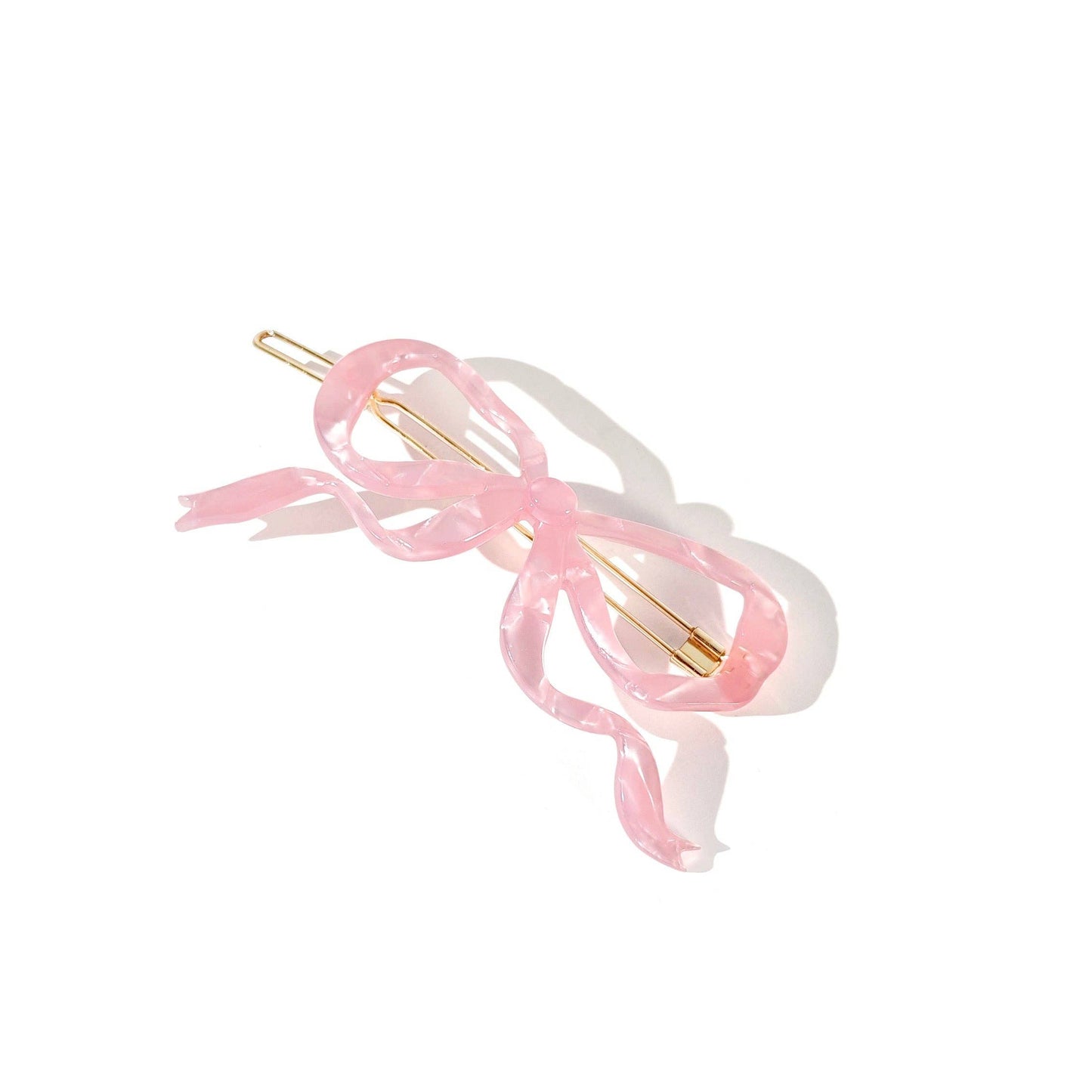 Hair Accessories :Ribbon Bow Clip: Pink