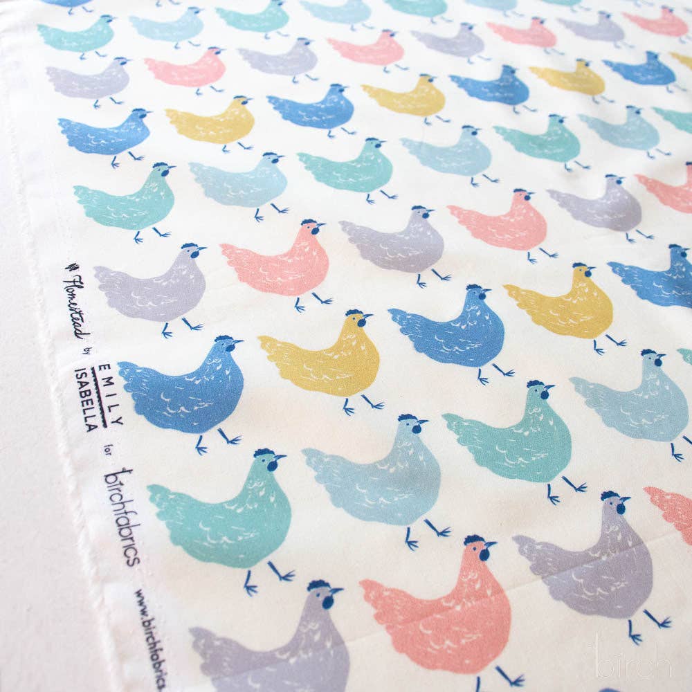 Birch Fabrics: Organic Cotton Roost Homestead Poplin 115GSM Woven-by the Half Yard
