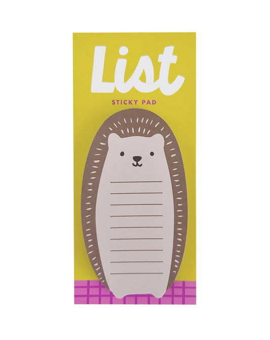 Stationary: Hedgehog List Pad-1 pack