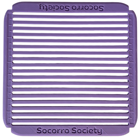Sashiko Collection: Sashiko Grid Stencil: Purple-1 pack