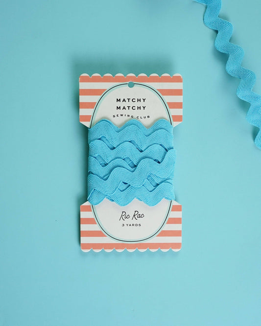 Notions: Matchy Matchy Sewing Club Snow Cone Big Ric Rac 1" inch Wave: 3 yards