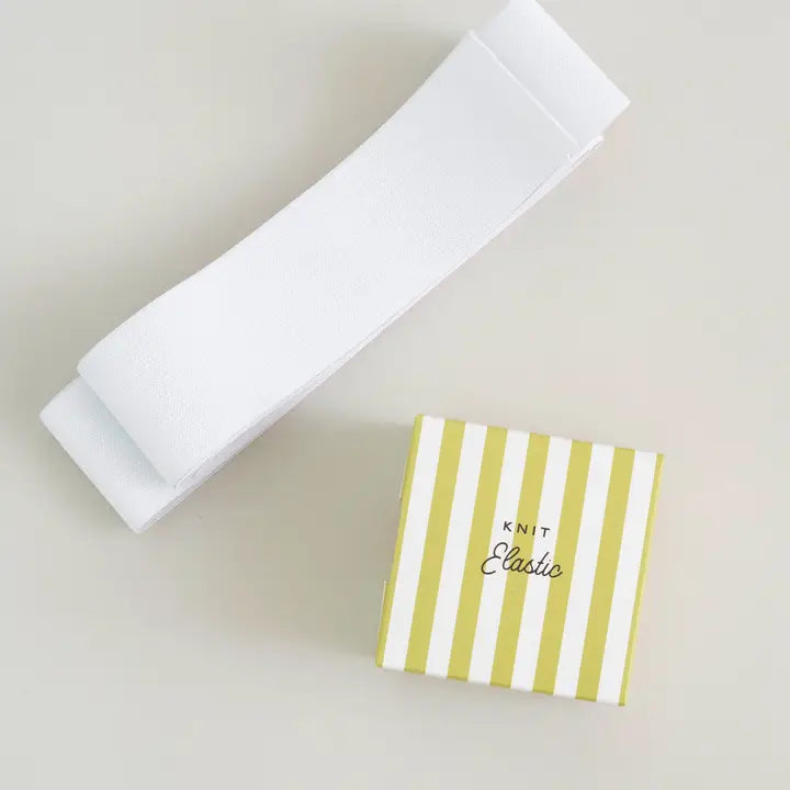 Web Only Sewing Supplies: Matchy Matchy 2 Inch Knit White Elastic- 2.5 yard precut- 1 pack