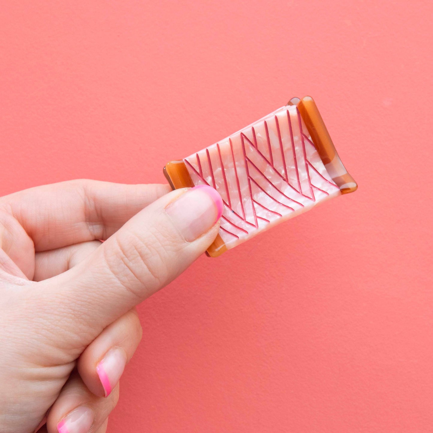 Sarah Hearts Thread Spool Mini Hair Claw Clip