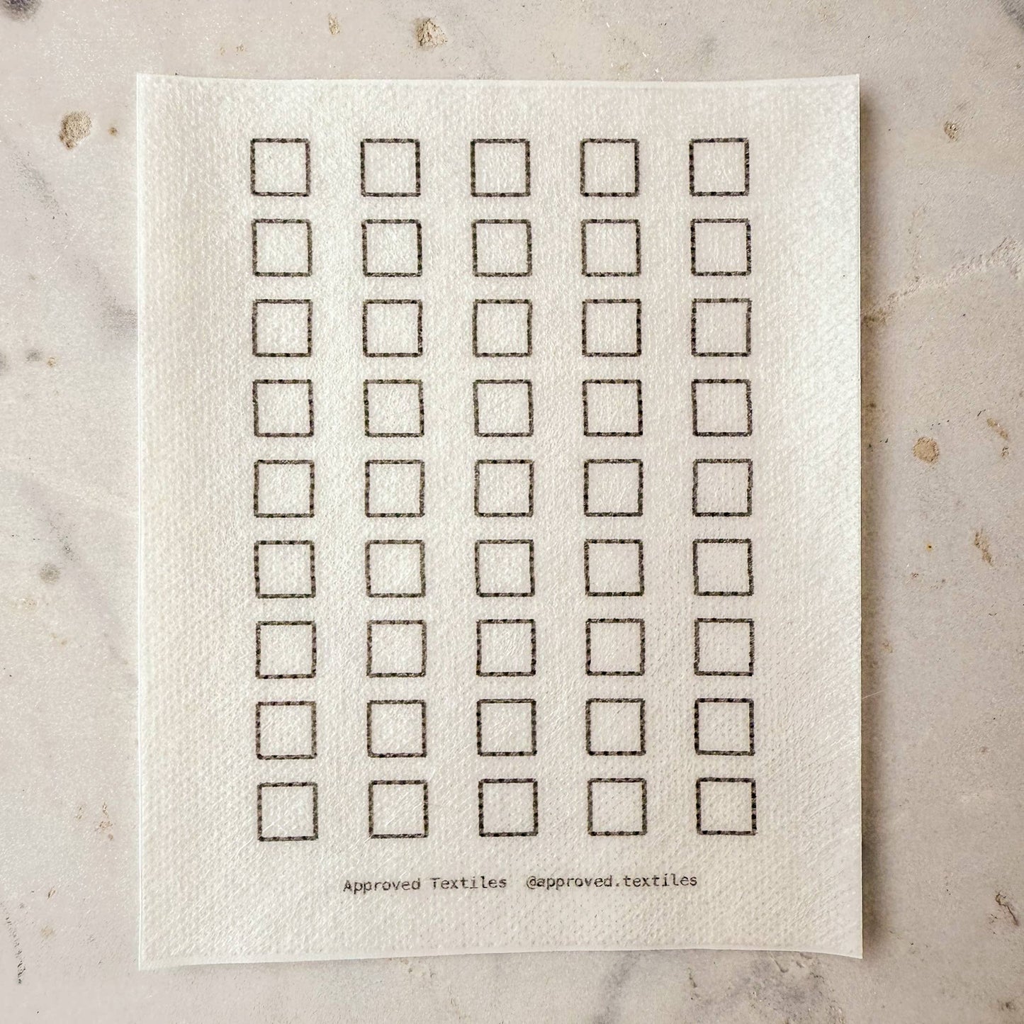 Sashiko and Mending Supplies: Agnes Martin Mending + Embellishment Wash Away Transfer( 4 looks) 1 pack