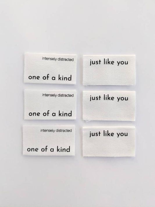 Notions: One Of A Kind, Just Like You | Cotton Luxe Labels