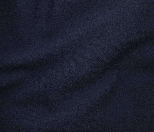 Fashion Organic Textured Cotton Denim Blue Opaque Solid Woven 215 gsm- by the yard