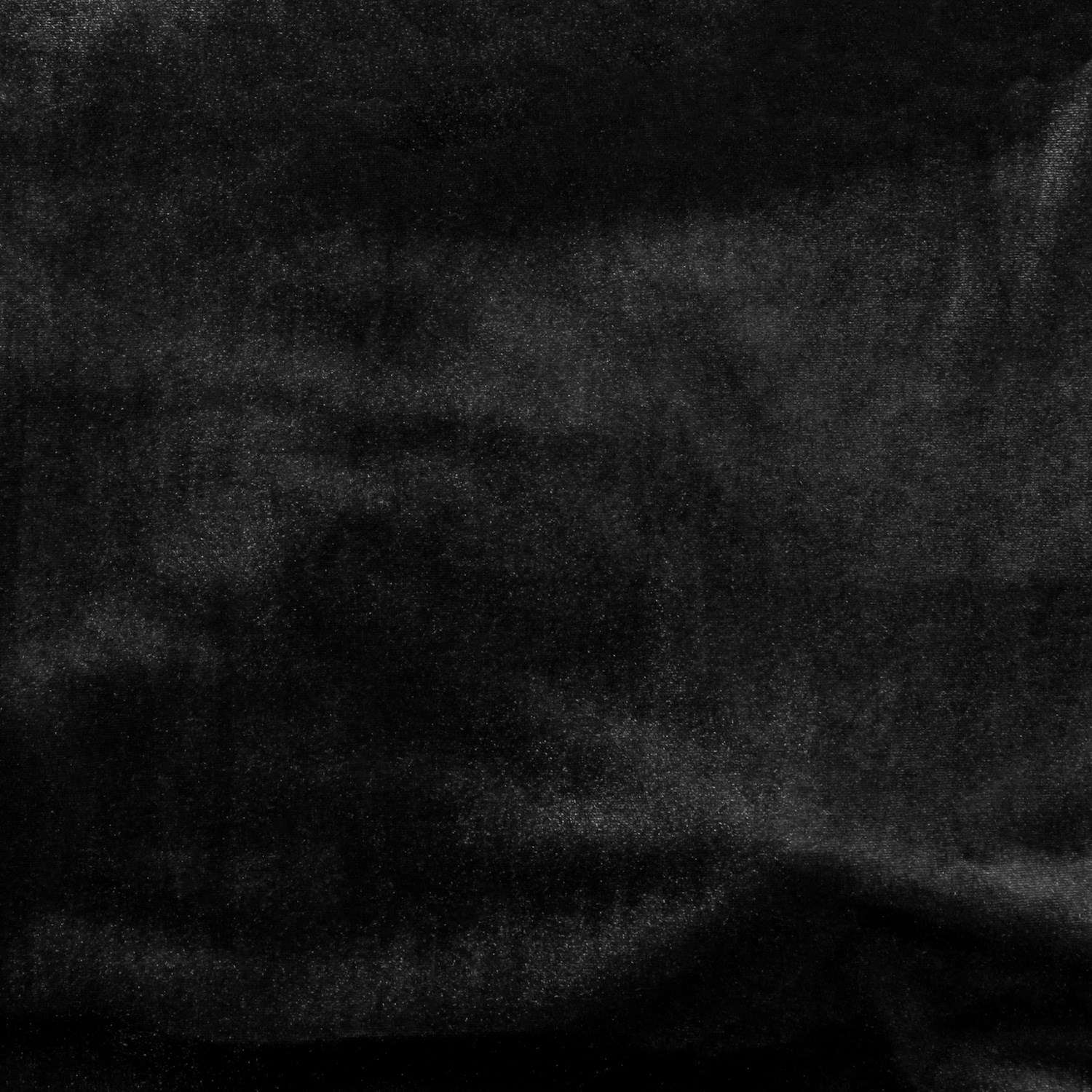 plush deluxe velour stretch black fabric by the yard