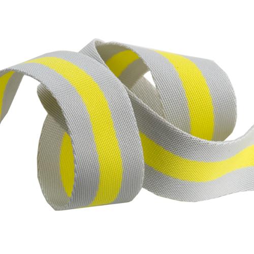 Webbing: Green and Neon Yellow- 1.5"-Tula Pink - by the yard