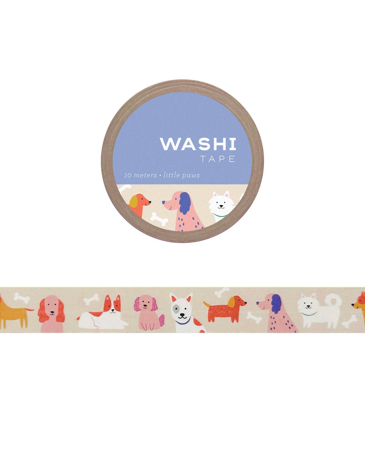 Stickers & Stationary: Little Paws Washi Tape- 10 meters/ 15mm per roll