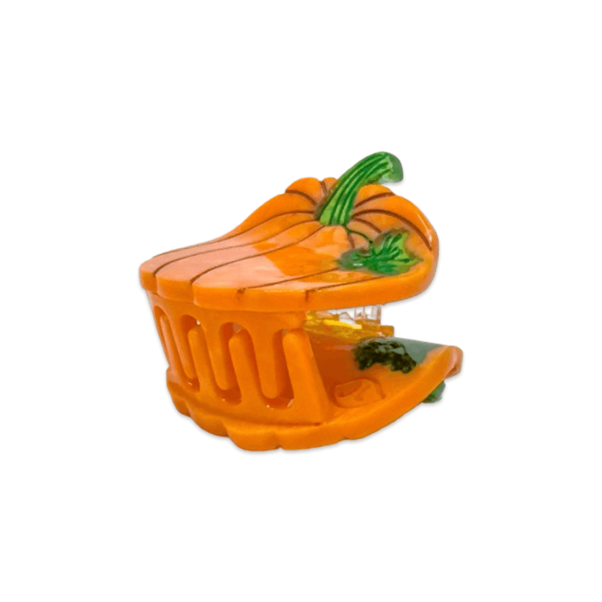 Hair Accessories: Jenny Lemons: Mini Pumpkin Hair Claw Clip 1.5"x 1.25"- 1 Hair Clip