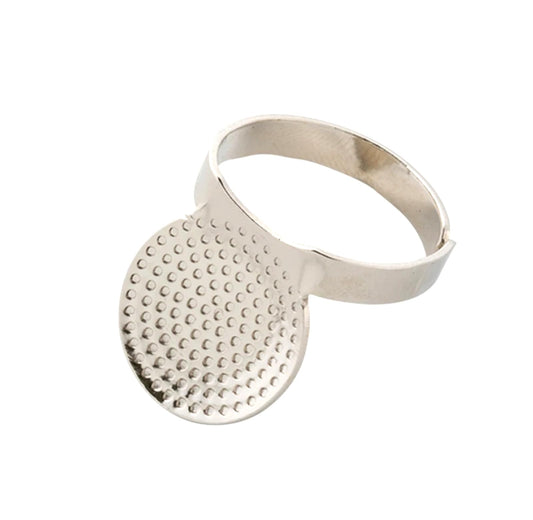 Silver visor with textured surface on a white background