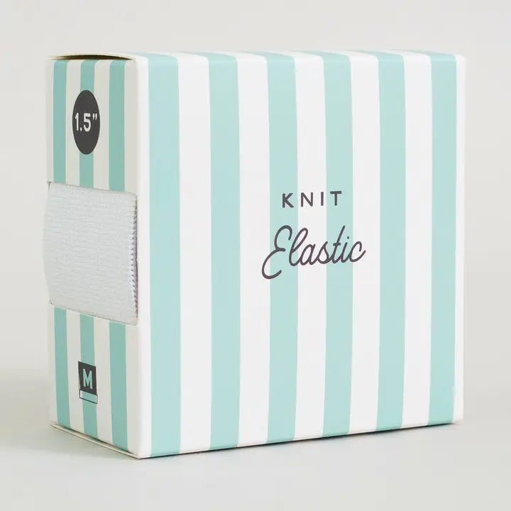 Web Only Sewing Supplies: Matchy Matchy 1.5 Inch Knit White Elastic- 2.5 yard precut- 1 pack