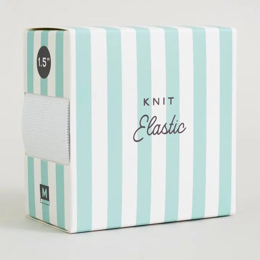 Web Only Sewing Supplies: Matchy Matchy 1.5 Inch Knit White Elastic- 2.5 yard precut- 1 pack
