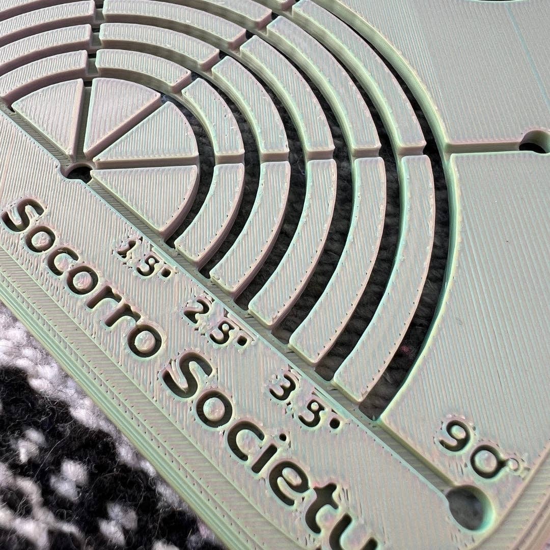 Sashiko Collection: Sashiko Circle Stencil: Black- 1 pack