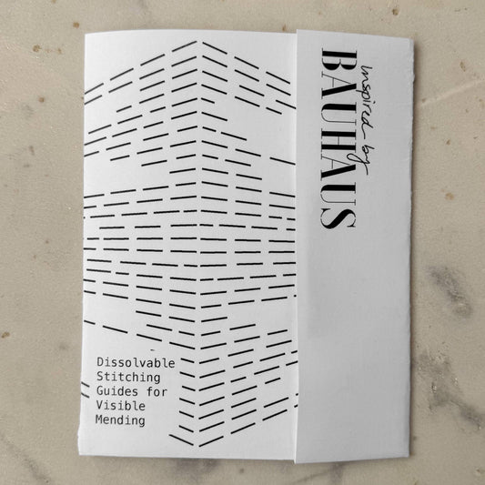 Sashiko and Visible Mending: Bauhaus Mending + Embellishment Transfer( 4 Looks) - 1 pack