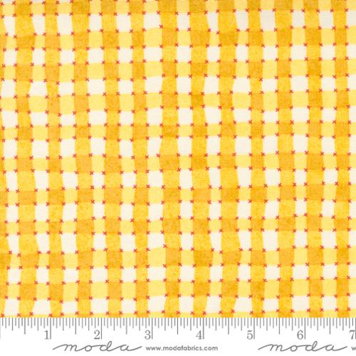 Moda Fabrics: Fruit Loop Sunshine Picnic Gingham Quilting Cotton Woven- by the half yard