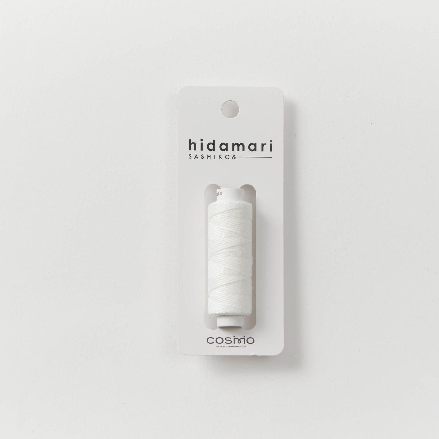 Sashiko and Visible Mending: COSMO Hidamari Sashiko Cotton  Thread White (3)