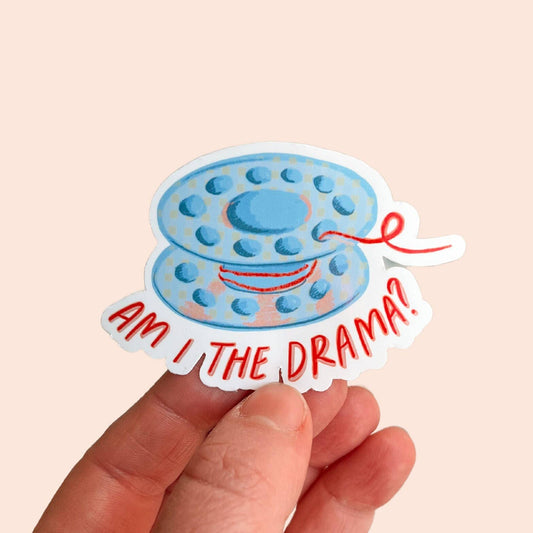 Stickers and Stationery: Am I The Drama Vinyl Stickers, Sewing Sticker, Quilt Sticker-( 3"x2.1")