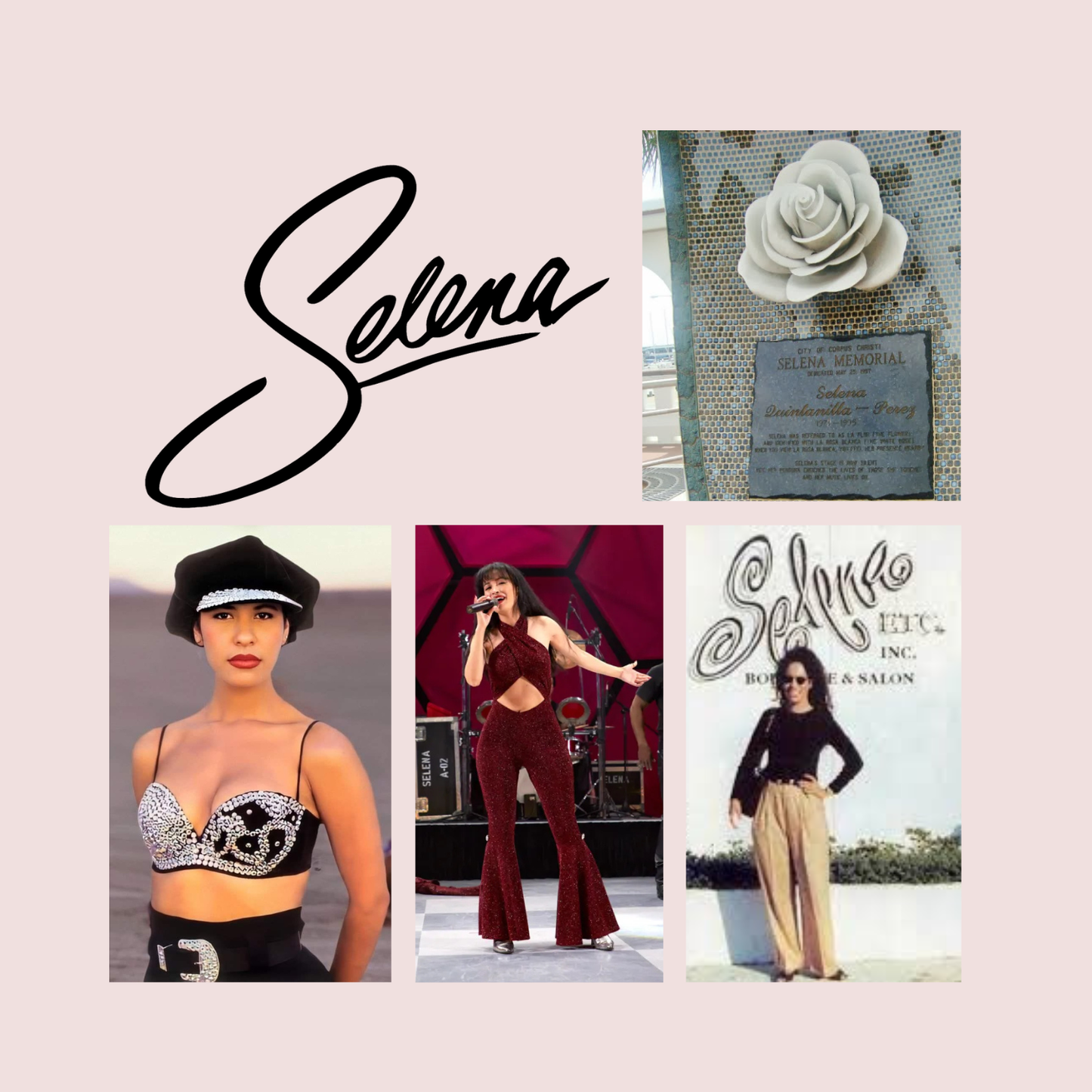 Sashiko and Mending  Supplies: Selena Quintanilla-Pérez Mending + Embellishment Transfer ( 4 looks)-1 pack