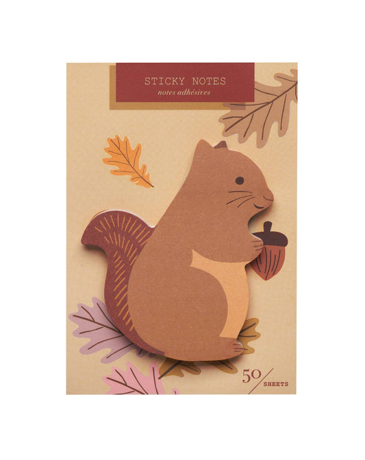 Stationary: Squirrel Die Cut Single Sticky Notes-1 Pack