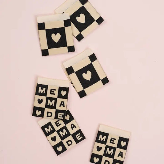 Sewing Labels:Me Made Square Garment Labels: by Matchy Matchy Sewing Club Set of 6-1 Pack