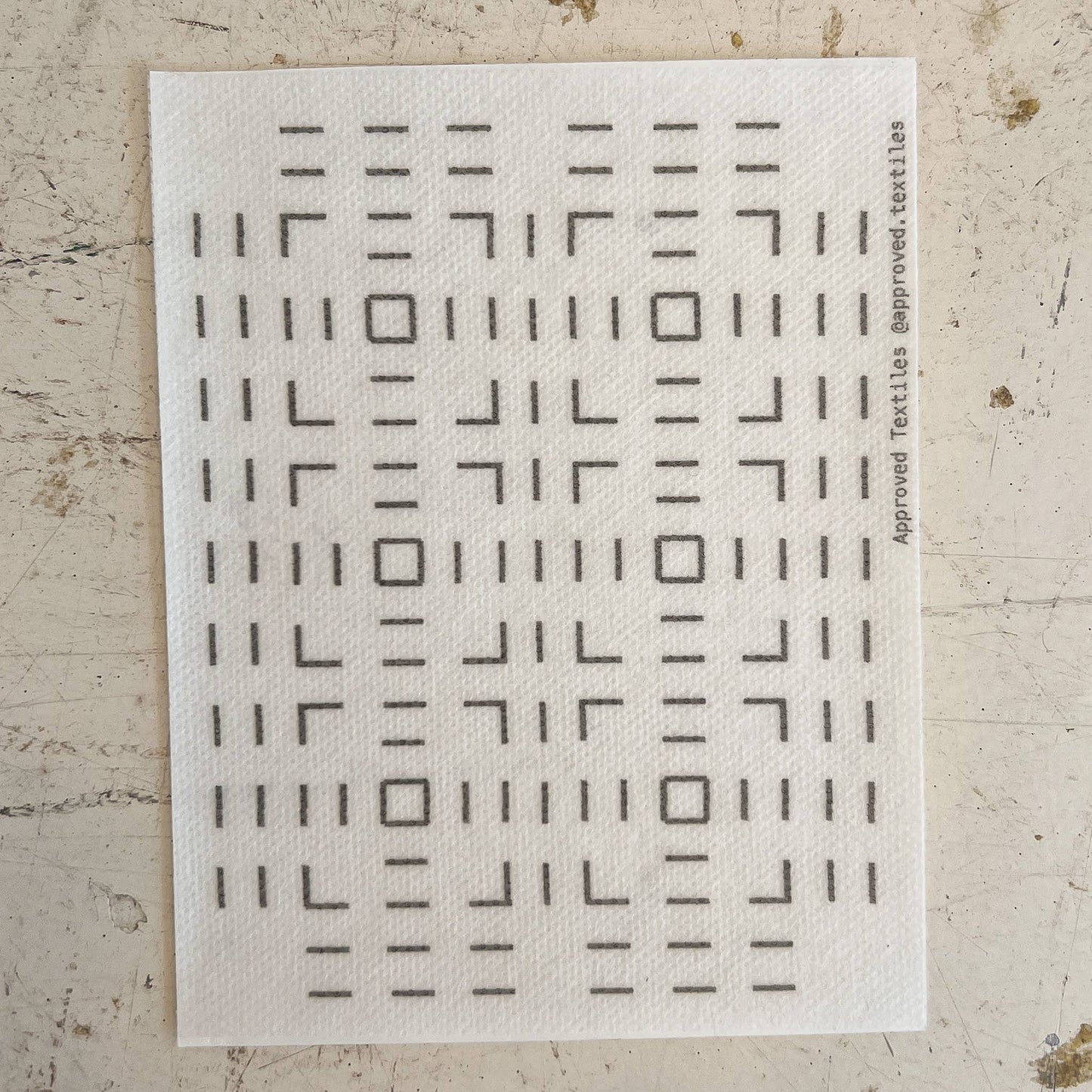 Sashiko and Mending Supplies: Large Squares - Minimal Mending + Embellishment Transfer( 4 looks)  - 1 pack