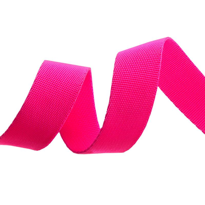 Webbing: Nylon Cosmic Pink Everglow - 1"inch-Tula Pink - by the yard
