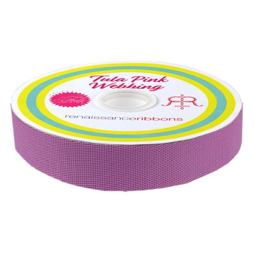 Webbing: Nylon Mystic Purple Everglow - 1"inch-Tula Pink - by the yard