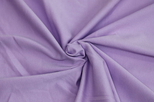 End of BOlt: 1.5 yards of Fashion Premium Nylon Rayon Spandex Ponte De Roma Knit Solid Lilac Knit- Remnant