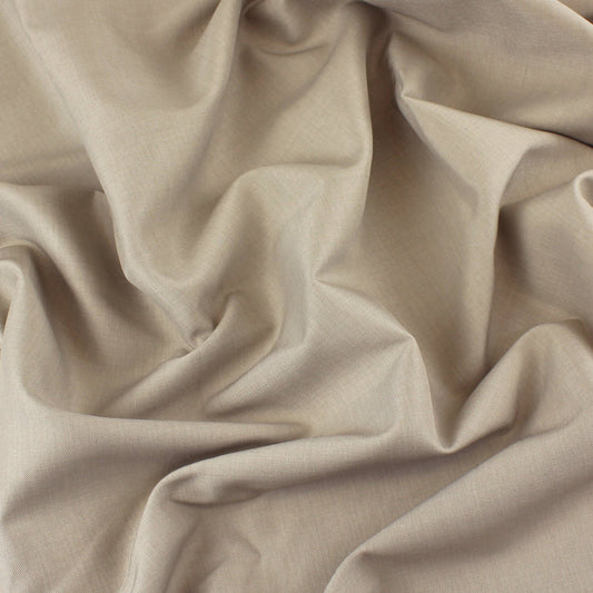 Fashion Apparel Beige Poly Spandex Tailor Twill Solid Beige Woven- by the yard