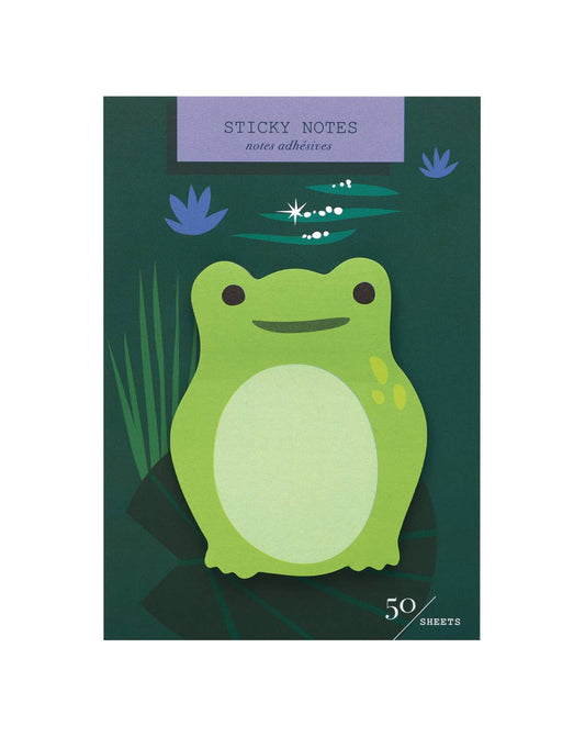Stationary: Frog Die Cut Sticky Notes-1 pack