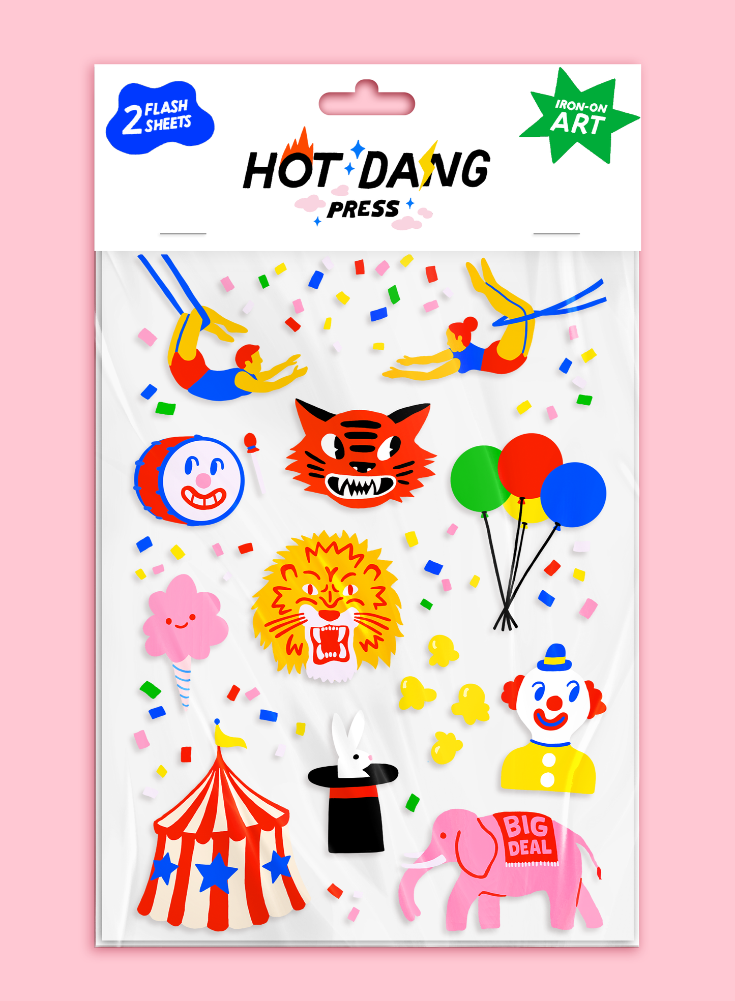 Iron on Art: Circus Circus Sheet Set(2sheets)