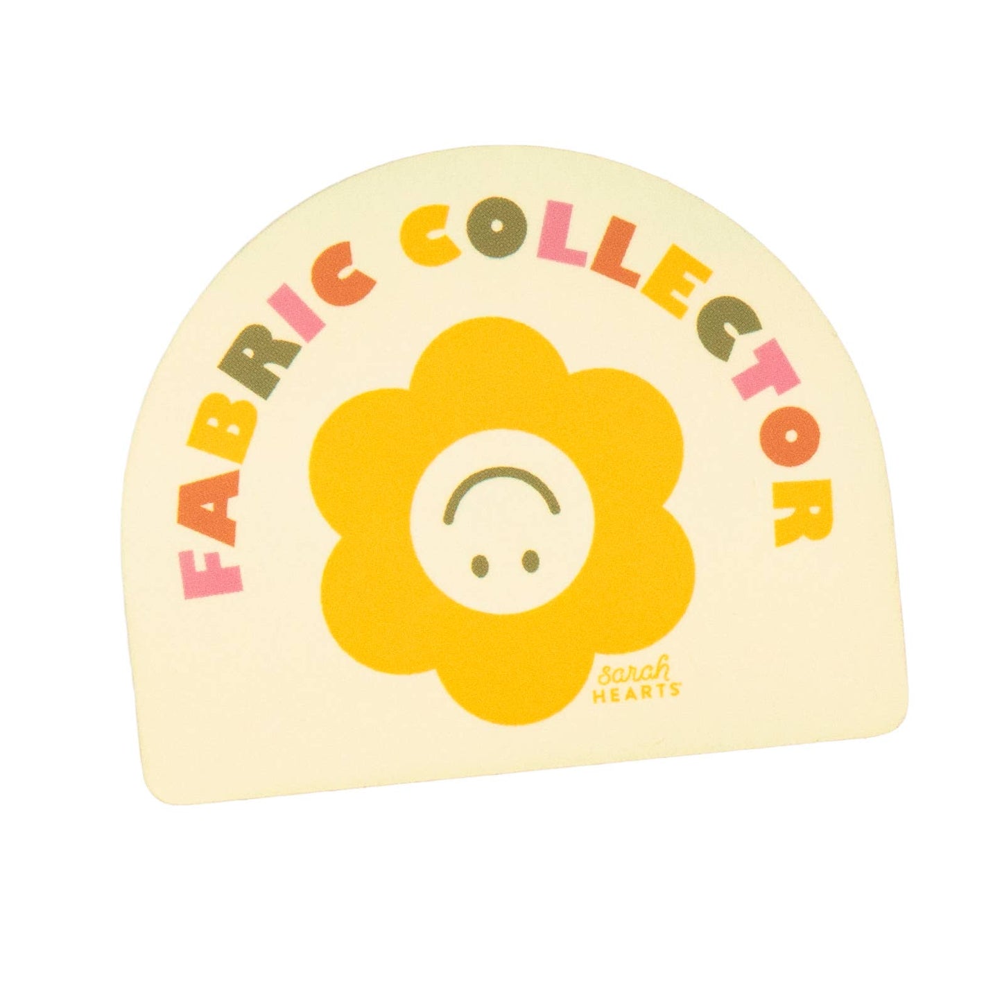 Stickers and Stationery: Sarah Hearts Fabric Collector - Vinyl Waterproof Sticker
