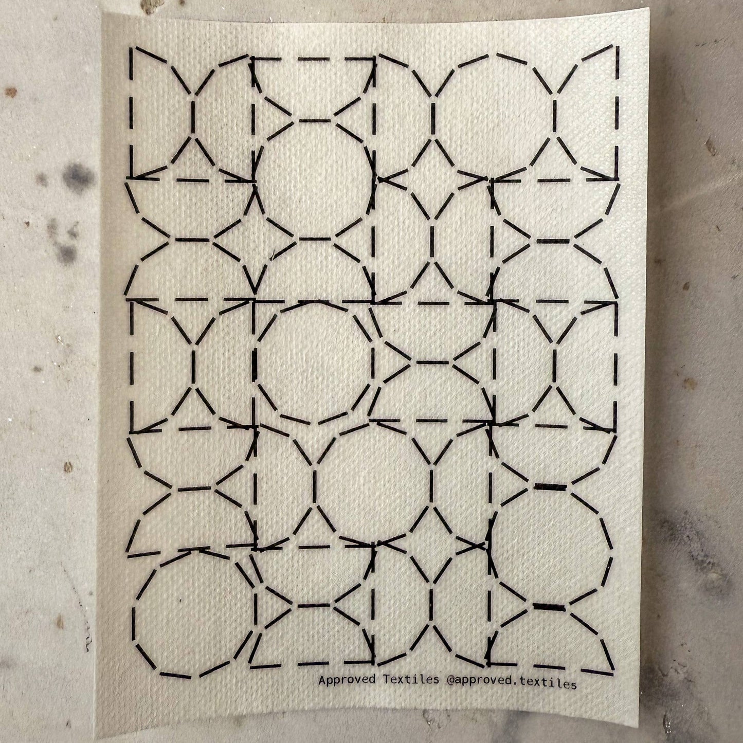 Sashiko and Visible Mending: Bauhaus Mending + Embellishment Transfer( 4 Looks) - 1 pack
