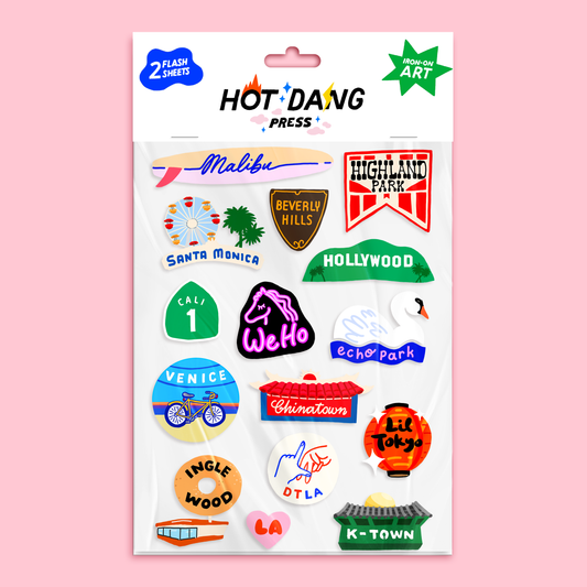 Iron on Art: Los Angeles Cities Sheet Set (2sheets)