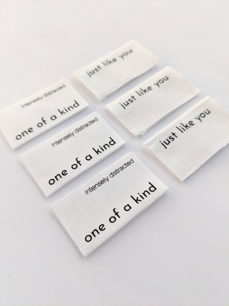 Notions: One Of A Kind, Just Like You | Cotton Luxe Labels