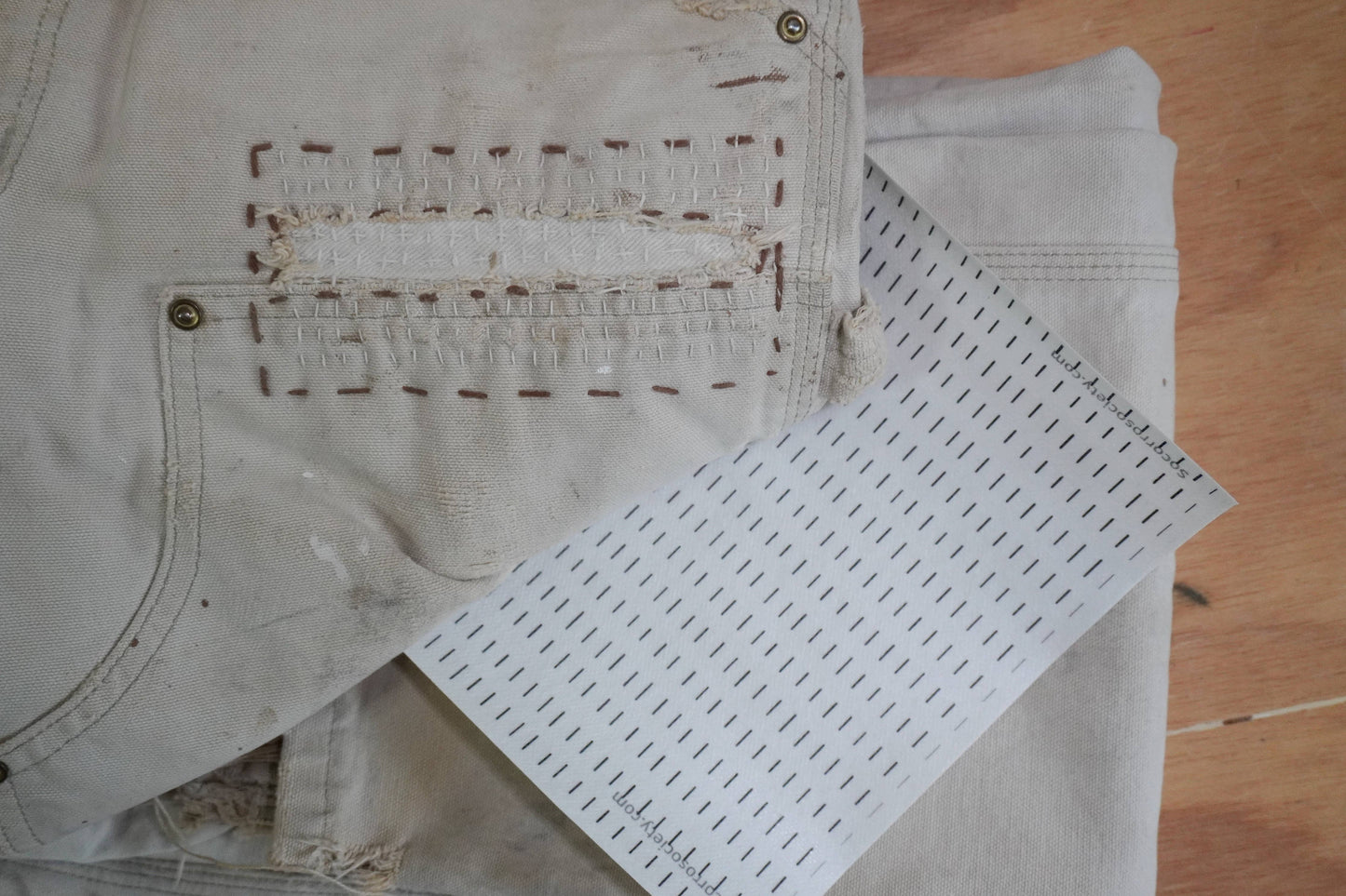 Sashiko and Visible Mending Supplies:  Stick and Stitch Patterns- Starter Pack:( 4 transfer sheets)