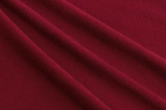 End of BOlt: 3.5 yards of  Designer Deadstock Brushed Knit Burgundy Sweater Knit(Cashmere like hand)- Remnant