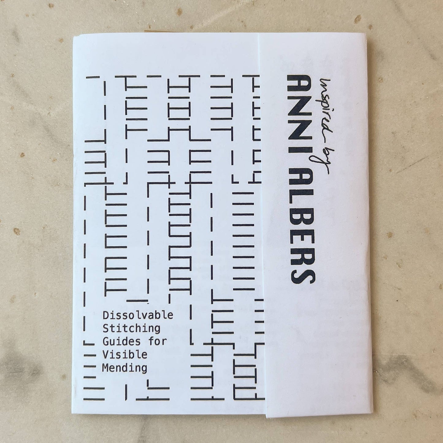 Sashiko and Mending Supplies: Anni Albers Mending + Embellishment Wash Away Transfers (4 looks)- 1 pack