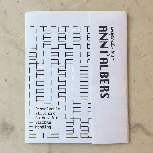 Sashiko and Mending Supplies: Anni Albers Mending + Embellishment Wash Away Transfers (4 looks)- 1 pack