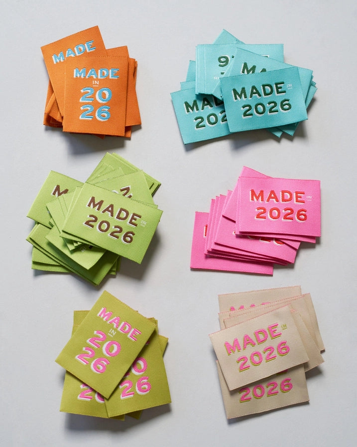 Sewing Labels: 2026 Garment Labels: by Matchy Matchy Sewing Club Set of 6-1 Pack