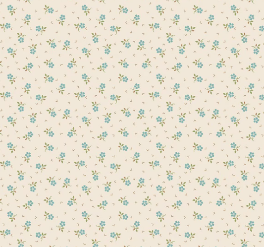 Web Only Sewing Supplies: 1/2" Double Fold Bias Binding - Wedgewood Floral 100% Cotton- by the yard