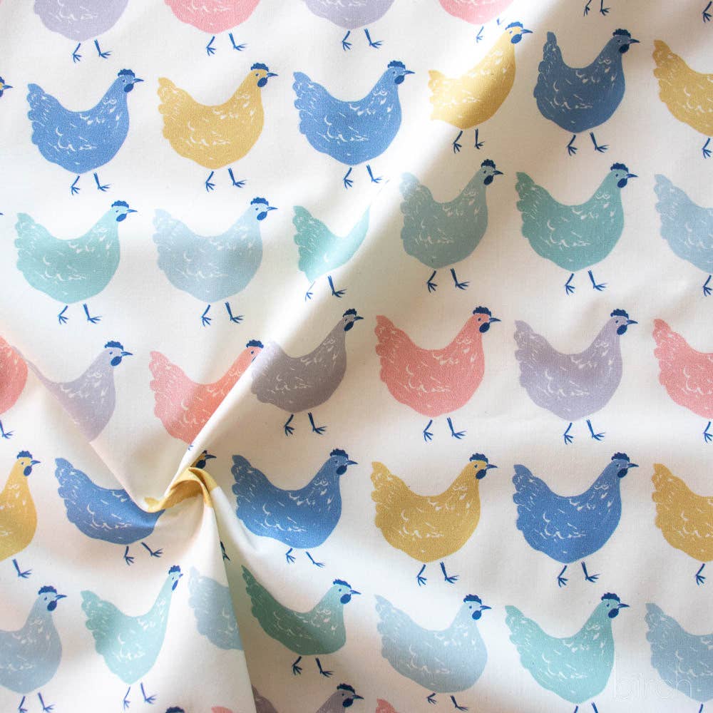 Birch Fabrics: Organic Cotton Roost Homestead Poplin 115GSM Woven-by the Half Yard