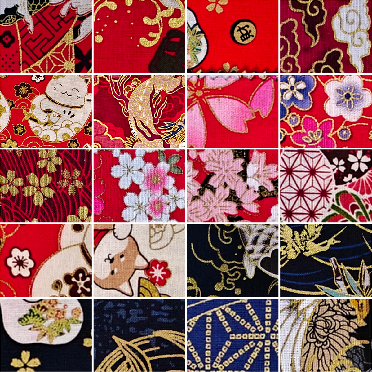 Quilting Fabrics: 40-Piece Cotton 2.5'' x 10'' Mini Strips - Crimson Garden Collection