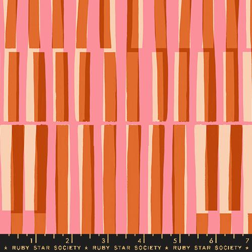 Moda Fabrics: Ruby Star Society Sorbet Ladders 30s and Retro Geometrics Novelty Vintage Stripes- by the half yard