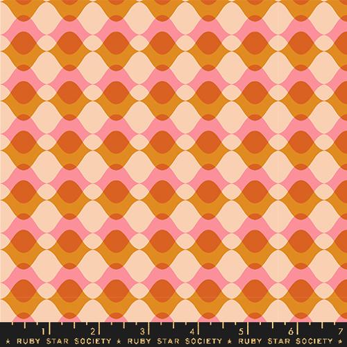 Moda Fabrics: Ruby Star Society Ripple 30s and Retro Geometrics Novelty Vintage Wavy- by the half yard
