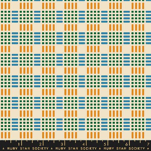 Moda Fabrics: Ruby Star Society Parallel Geometrics Novelty Waffle Checks- by the half yard