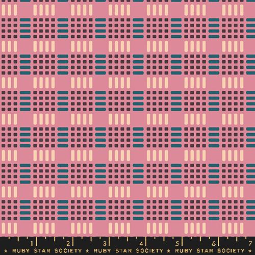Moda Fabrics: Ruby Star Society-Parallel Geometrics Novelty Waffle Checks- by the half yard