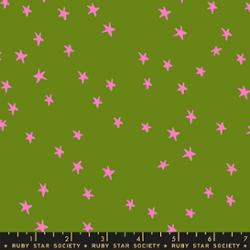 Moda Fabrics: Ruby Star Society Starry Dark Green Woven- by the half yard